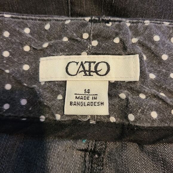 Cato size 14 women's black denim shorts - Picture 4 of 9